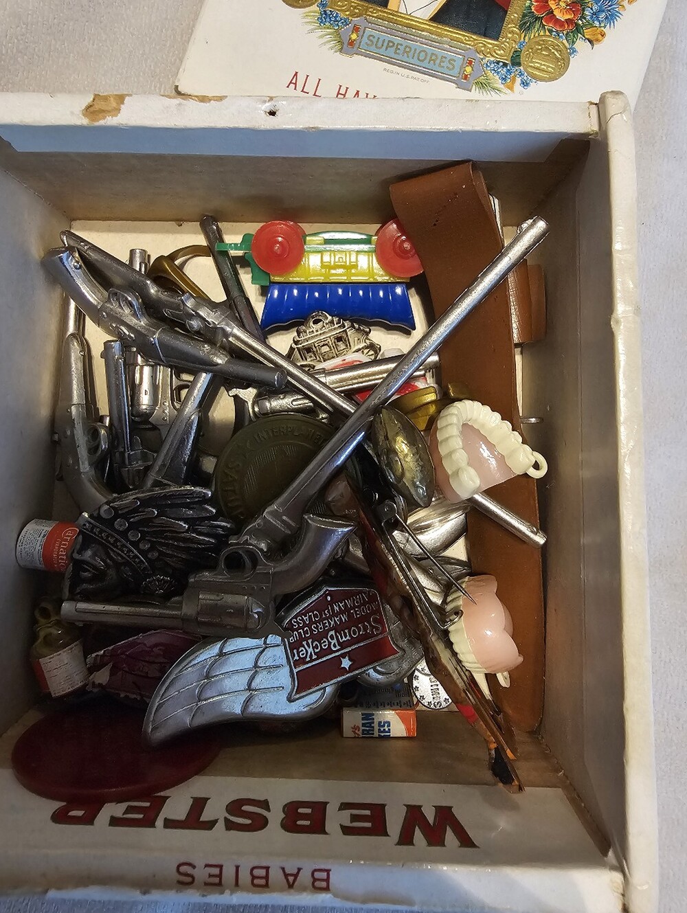 Assorted Metal and Plastic Home Accents - Mixed Silver, Trinkits